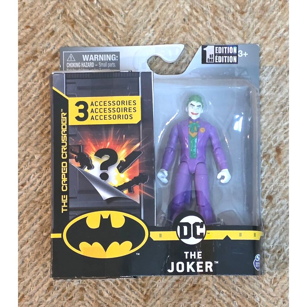DC Comics The Caped Crusader The Joker 4-Inch Action Figure 1st Edition